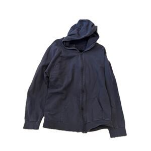 American Apparel Blue Gray Full Zip Hoodie Womans XXL